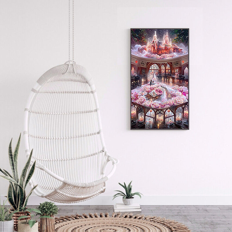 #A Rose Manor DIY Diamond Painting Rhinestone Full Round Drill for Room Decorati