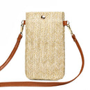 Women Mini Straw Messenger Bags Hand Woven Summer Beach Shoulder Phone Wallet