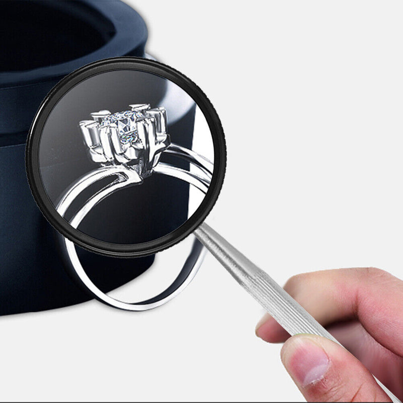 Handheld Optical Lens Magnifying Glass 35x50 Jewelry Appraisal Monocle Magnifier