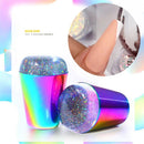 Manicure Tools For French Nails Silicone Nail Stamper With Cap Soft Stamp