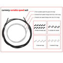 MEROCA Mountain Road Bike Cable Bicycle Brake Inner Wire Tips (Shift Black)