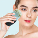 Reusable Silicone Ice Cube Gua Sha Massager Molds Shrink Pores Tool (Black)