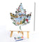 Winter Maple Leaf Frameless Picture Oil Paint By Numbers Hand Painted Picture