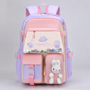 #A Cute Cartoon Bunny Backpack Girls Student Kindergarten Princess School Book B