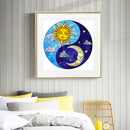 5D DIY Sun Moon Full Round Drill Diamond Painting Kit Mosaic Craft (A3347) Newly