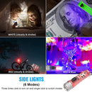 Mini Keychain Torch w/ Buckle USB Rechargeable Emergency Flashlight (Red) Newly