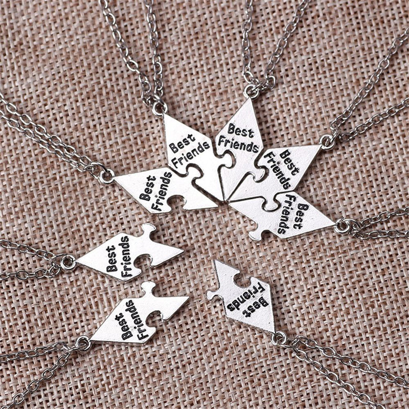 Star Choker Stitching Best Friend Necklace Puzzle Piece Bff Friendship Necklace