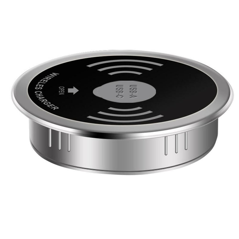 USB Type-C Multiple Coil QI Wireless Charger Embedded Desktop Transmitter