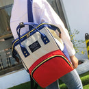 Mom Travel Rucksack Canvas Backpack Waterproof Portable Backpack (White) Newly