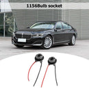 2pcs Car 1156 Bulb Holder Socket Adapter LED Side Light Wiring Connector Newly