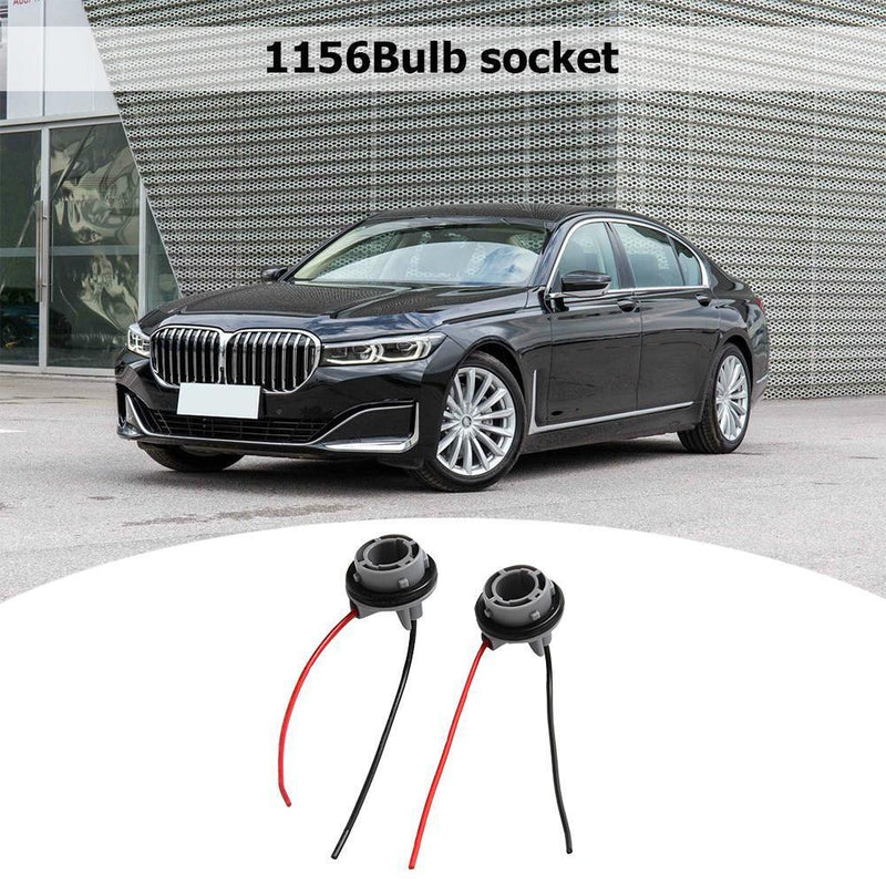 2pcs Car 1156 Bulb Holder Socket Adapter LED Side Light Wiring Connector Newly