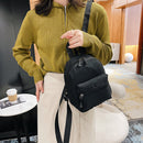 Fashion Women Pure Color Rucksack Female Preppy Style Casual Mini Nylon Knapsack