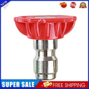 1/4 inch Quick Connect Pressure Car Washer Lance Spray Nozzle Tip (Red)