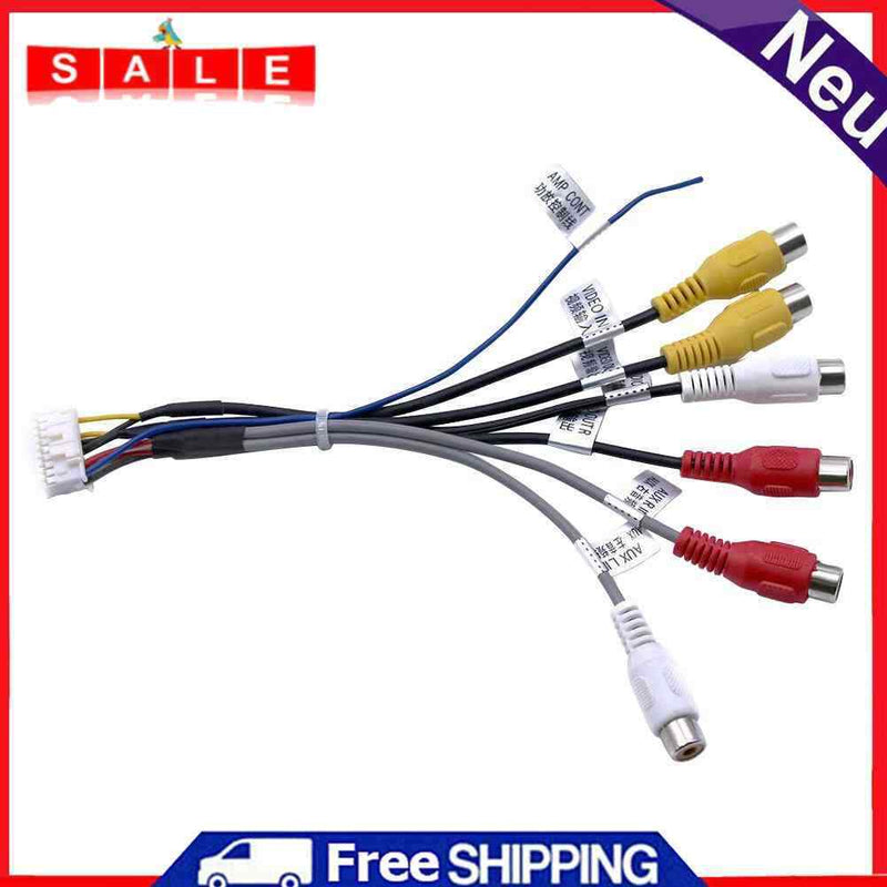 Tuankay Car Stereo Adapter Cable for Harness, 20-Pin Male to 6x3.5mm