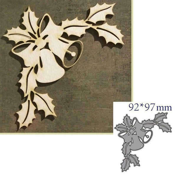 DIY Metal Cutting Dies Cut Die Christmas Bells Decor Paper Craft Scrapbook U6L3