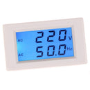 LCD Digital Dual Display AC 150- 500V Voltmeter 45- 65Hz Frequency Meter(1)