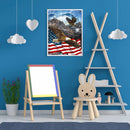 5D DIY Diamond Painting USA Flag Eagle Full Round Drill Crafts Mosaic Rhinestone