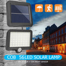COB 56LED Solar Split Lamp Motion Sensor Waterproof Outdoor Night Lighting
