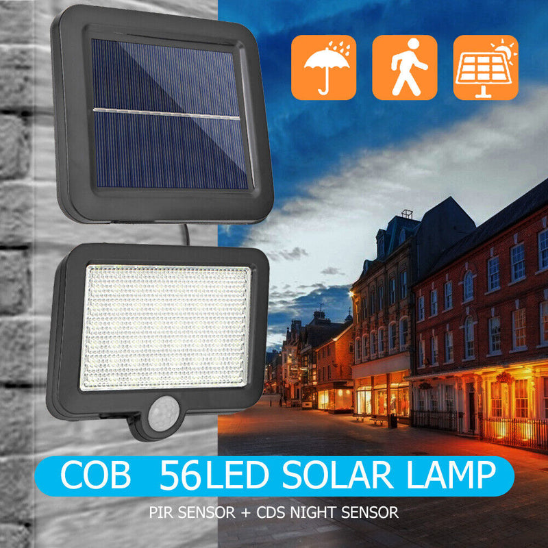 COB 56LED Solar Split Lamp Motion Sensor Waterproof Outdoor Night Lighting