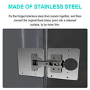 Cabinet Cupboard Furniture Drawer Window Steel Hinge Repair Plate Hardware Newly