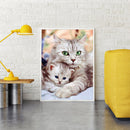 5D DIY Diamond Painting Cross Stitch Hugging Cat Embroidery Craft Needlework Set