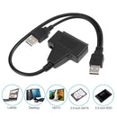 USB 2.0 to Sata Adapter for 2.5 inch SSD Hard Disk Drive Converter Cable