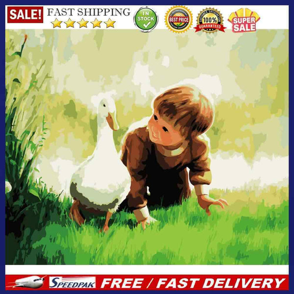 Funny DIY Oil Painting By Numbers Coloring Hand Painted Drawing for Leisure