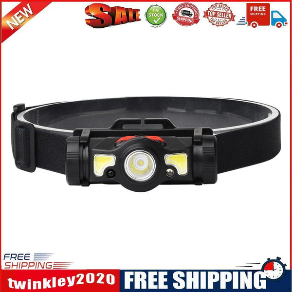 Waterproof Magnetic Headlamp Outdoor USB Charging Motion Sensor Flashlight