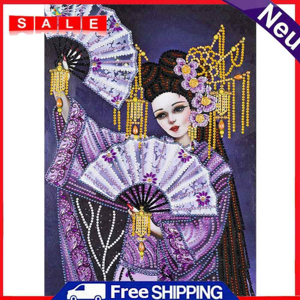 Ancient Style Beauty Handicraft DIY Part Special Shaped Drill Diamond Painting