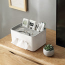Tissue Box Napkin Holder Remote Control Home Storage Desk Organizer (Grey) Newly