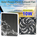 10w Waterproof Solar Exhaust Fan Air Extractor with Solar Charging Panel
