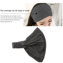 Women Headband Wide Yoga Hairband Elastic Running Turban Head Wrap (Grey)