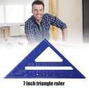 7 inch Triangle Ruler Angle Protractor for Building Framing Tools (Blue) Newly