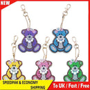 5pcs DIY Full Drill Special Shaped Diamond Painting Bear Keychain Cross Stitch