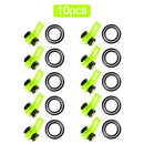 10pcs Fishing Hook Keeper for Fishing Rod Pole Lures Safety Holders (Green)