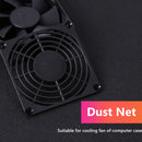 80mm 120mm PC Computer Fan Dust Filter Screen Plastic Dustproof Grills 5 Pack
