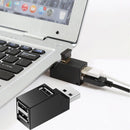 Universal Data Transfer Portable Mini Splitter Box USB 3.0 Hub 3 Ports Adapter