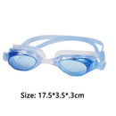 Anti UV Swimming Glasses Adults Kids Water Sport Anti-fog Goggles (Blue) Newly