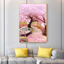 Full Square 5D DIY Diamond Painting Embroidery Cross Stitch Cherry Blossom