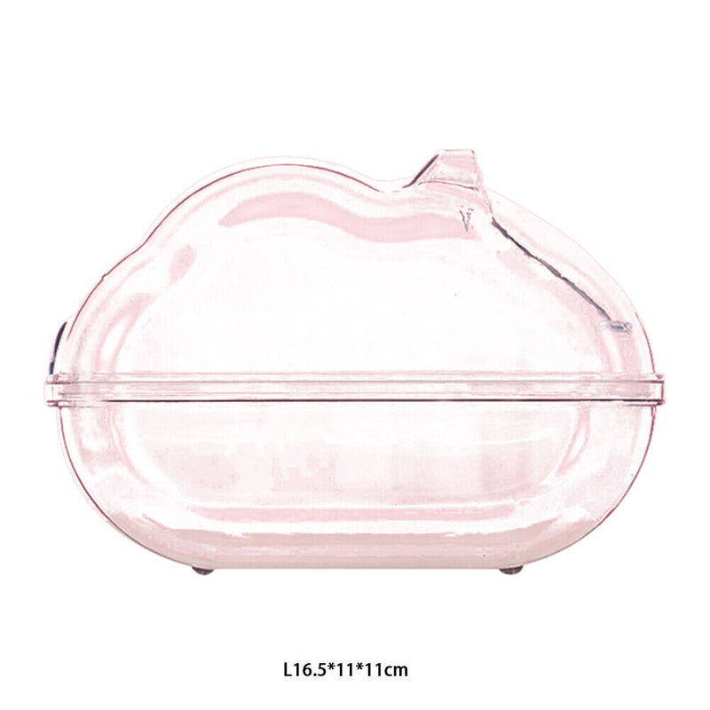 Hamster Bathtub Sand House Small Animal Bath Transparent Container Box (L) Newly