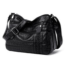 Solid Color Women Shoulder Sling Bags Leather Soft Purse Large Messenger Handbag