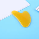 Acupoint Massage Scraper Neck Body Guasha Board for Skin Care (Yellow)