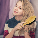 Portable Hair Brush Pro Home Wooden Handle Airbag Hair Styling Tools Beard Comb