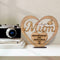 Mother's Day Wooden Heart-shaped Happy Day Mum Ornament Gift Best E6B4