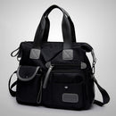 Women Travel Waterproof Nylon Shoulder Mummy Messenger Handbags (Black)