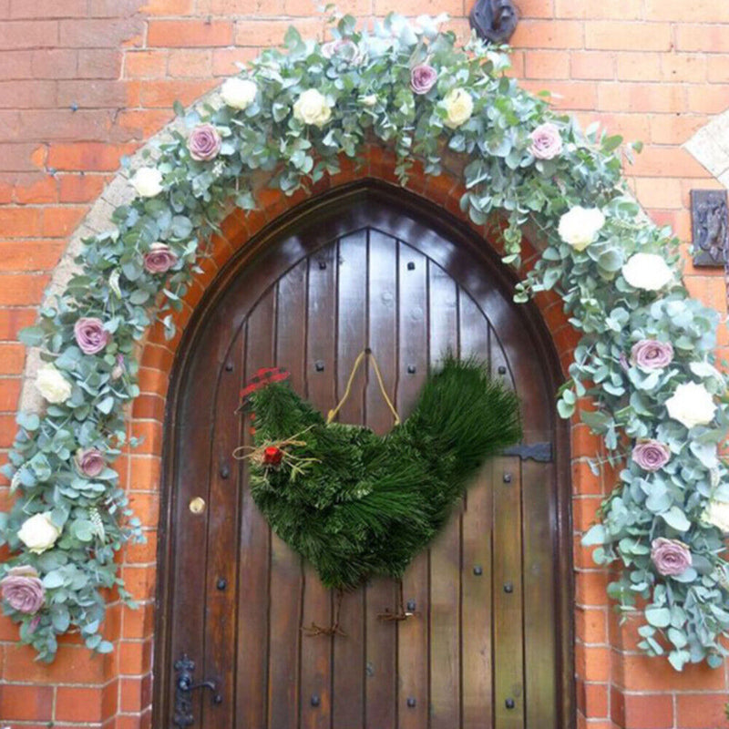 Christmas Rooster Chicken Wreath Green Rooster Wreath for Front Door Wreath DIY