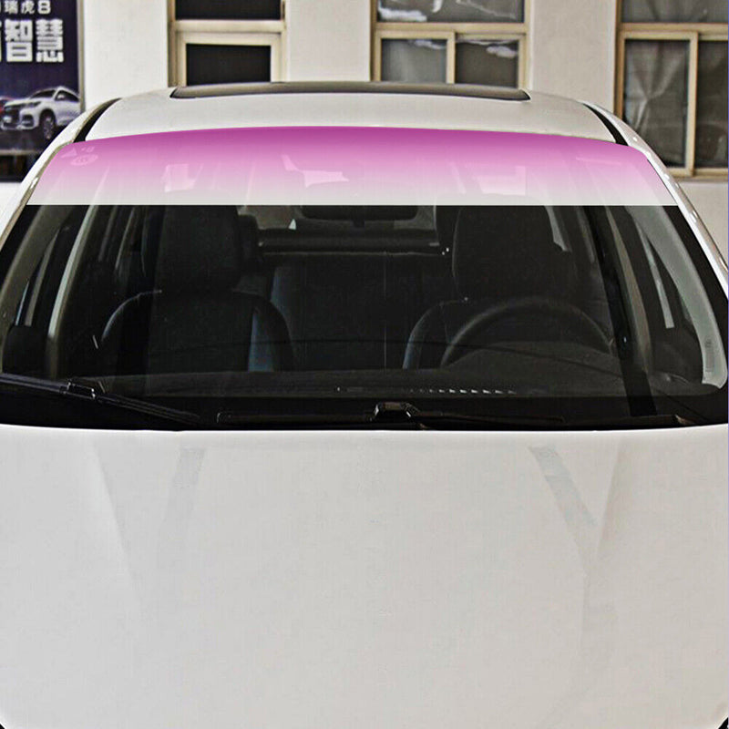 D-1003 Top Front Windshield Foil Car Heat Insulation Film Sun Shade (Pink) Newly