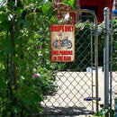 20x30cm Retro Beauty Motorcycle Tin Painting Rectangular Metal Signs (D)