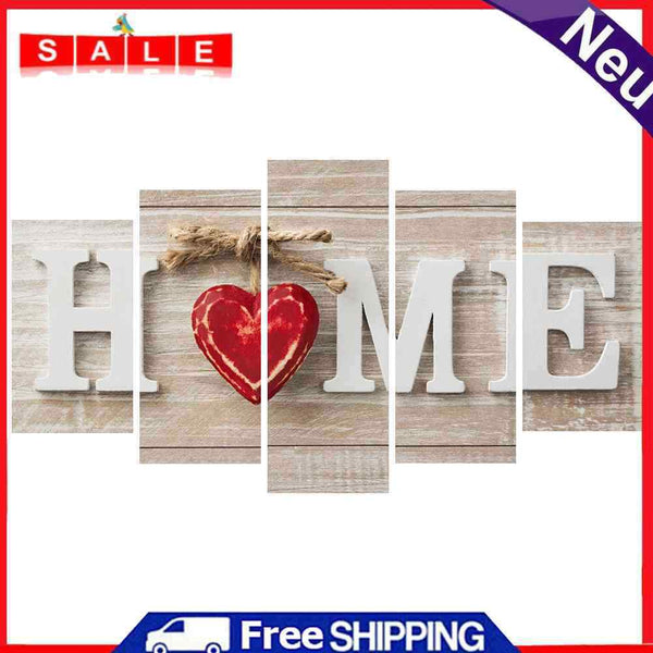 Full Cross Stitch 11CT Cotton Thread DIY 5 Panels HOME Handmade Stamped Decor