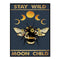 11CT Full Cross Stitch Moon Bee Counted DIY Kits Handmade Cotton Embroidery